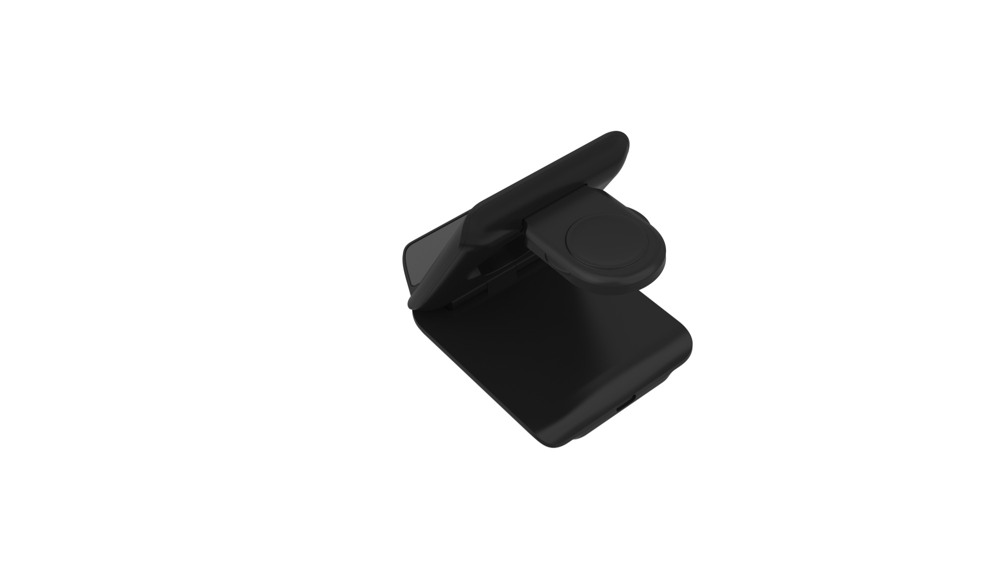 Foldable 2-in-1 Mini Fast Wireless Charging Stand