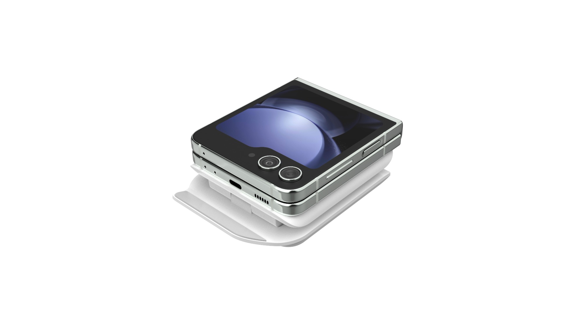 Foldable 2-in-1 Mini Fast Wireless Charging Stand
