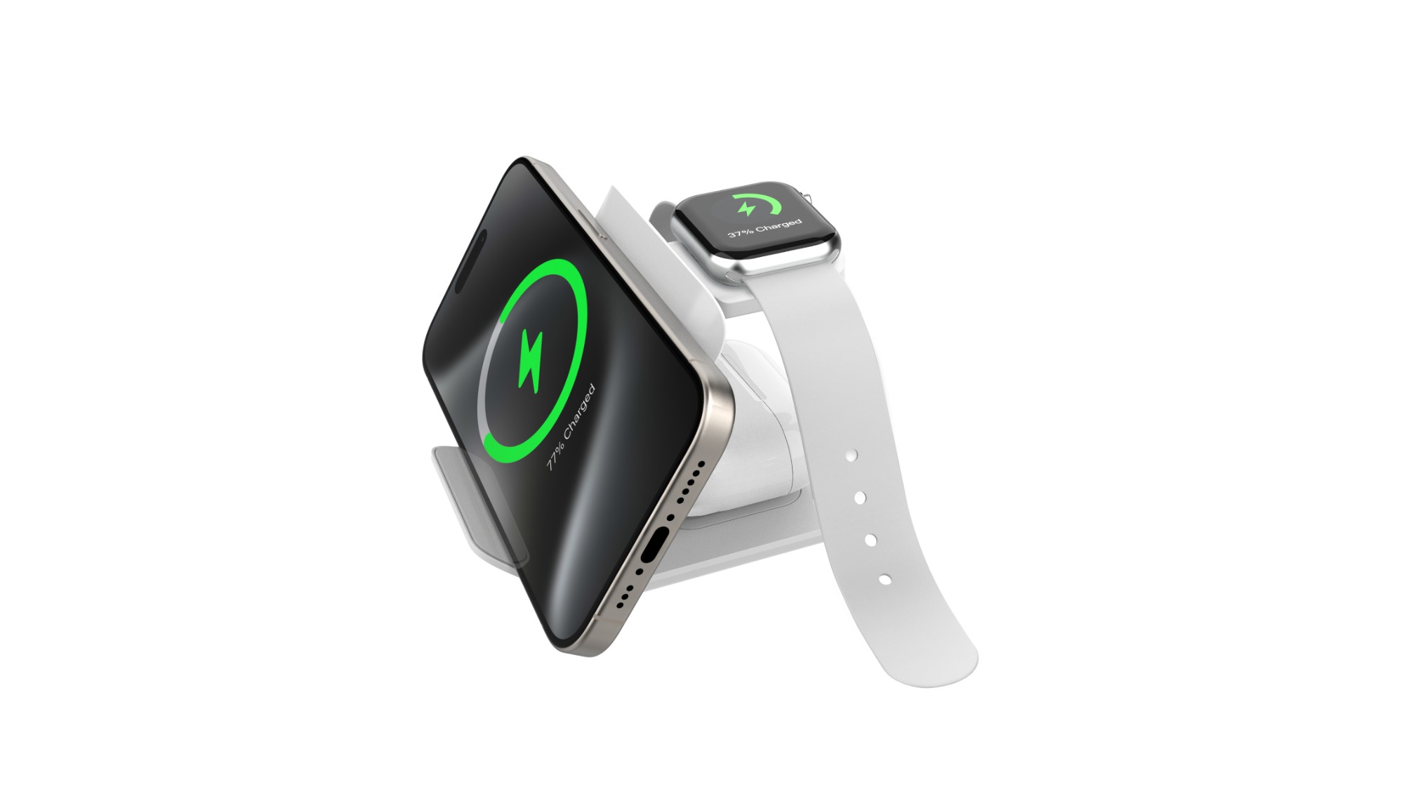 Foldable 3-in-1 Mini Fast Wireless Charging Stand