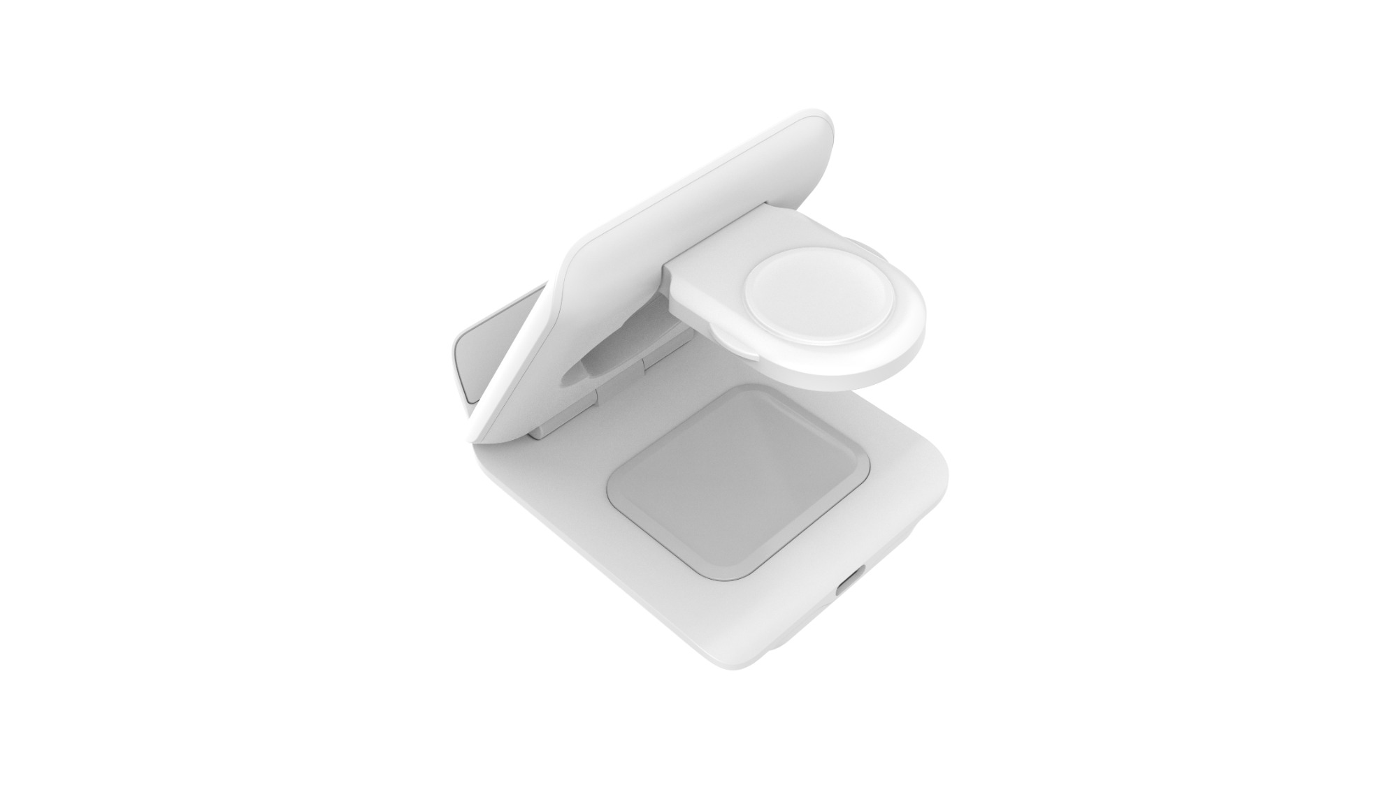 Foldable 3-in-1 Mini Fast Wireless Charging Stand