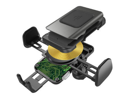 15W Smart Automatic Touch Sensor Fast Charging Qi Wireless Charger Car Charger Mount