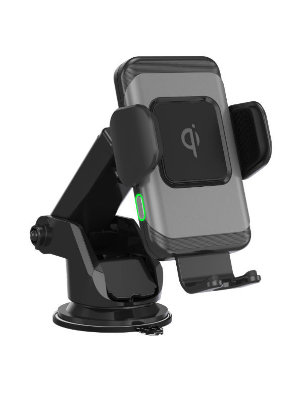top-selling 15W automatic fast wireless car charger mount, Coil sensor phone holder