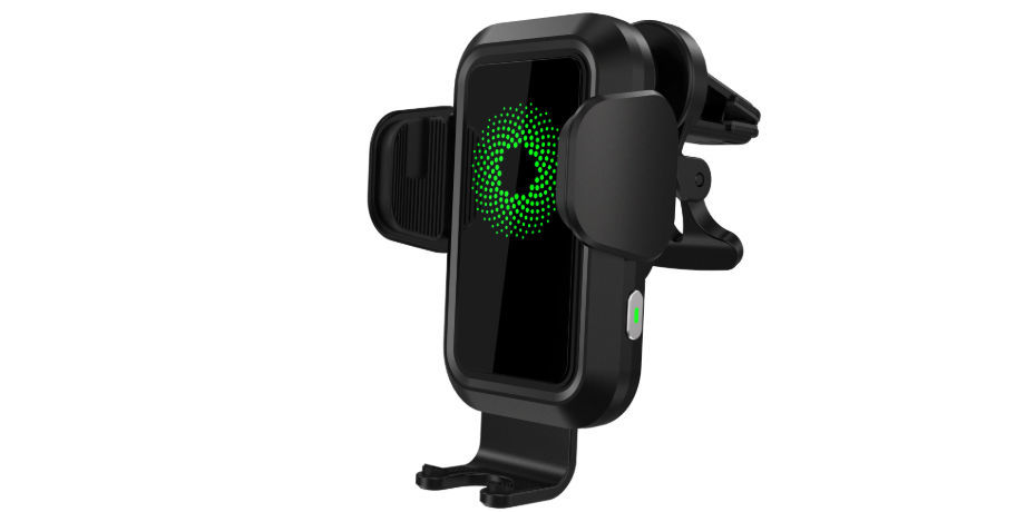 Colorful ID Patent Wireless Charging Automatic Induction Glass surface Car Charger Holder