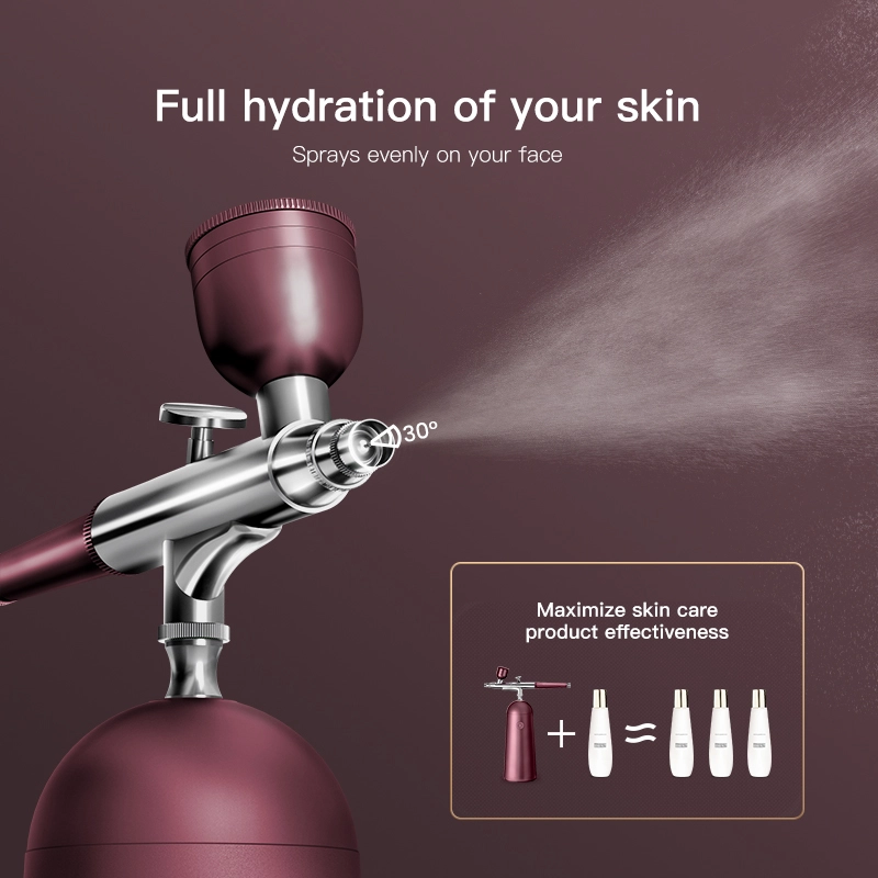 GX Diffuser Water Shine Portable Skin Boost Airbrush Wine Red