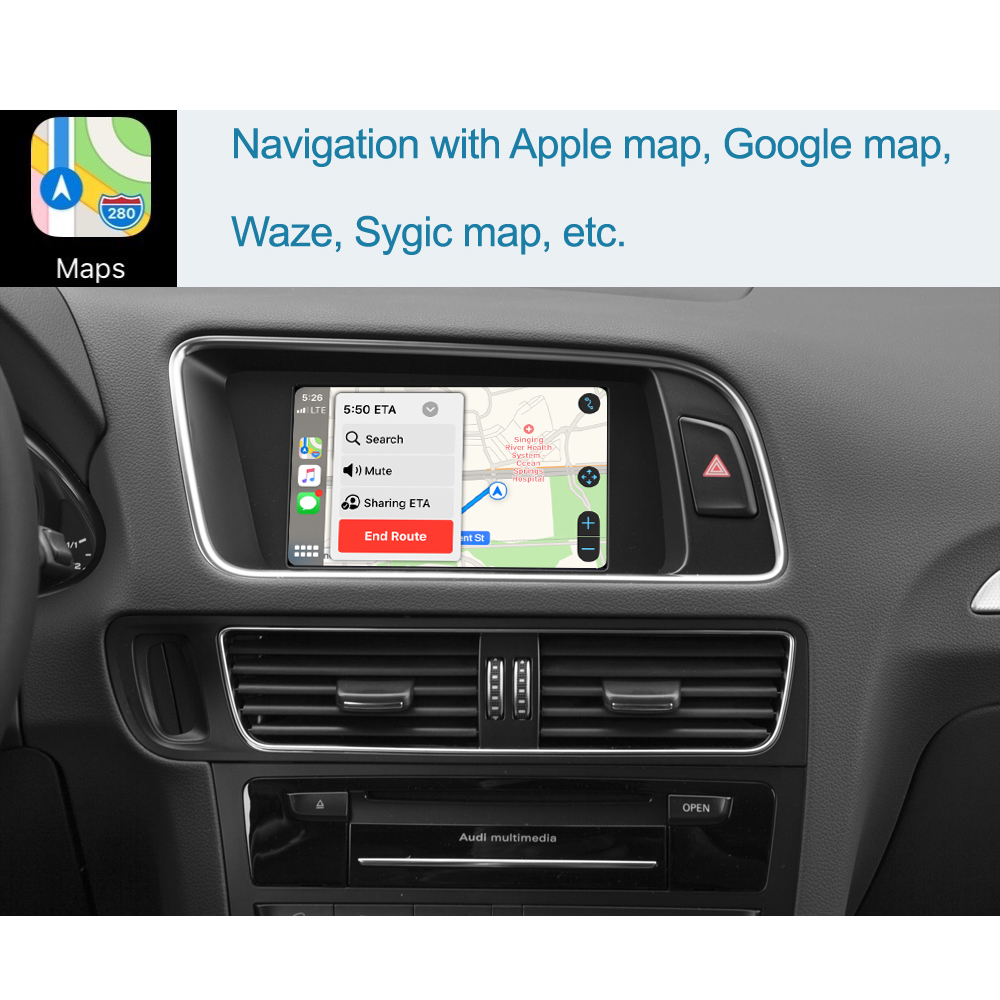 Wireless Apple CarPlay Android Auto Interface for Audi Q5 20092017