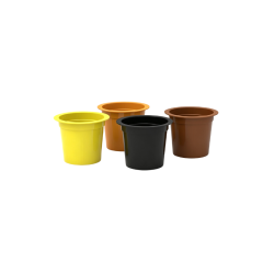 Custom Color Coffee Capsule Vessel Pod Cup PP Plastic and Single Layer Mesh Fabric