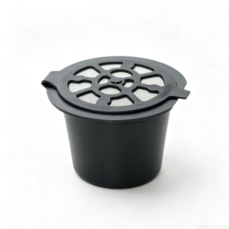 Reusable Coffee Capsule Cup PP Stainless Steel Refillable Coffee Pod Compatible with Nespresso Machine