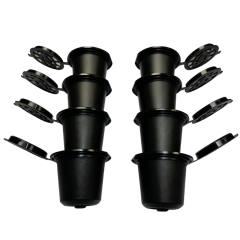Reusable Coffee Capsule Cup PP Stainless Steel Refillable Coffee Pod Compatible with Nespresso Machine