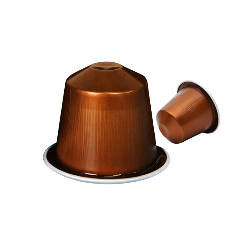 Eco Friendly Plastic Free Aluminum Coffee Capsule for Espresso Pod Cup