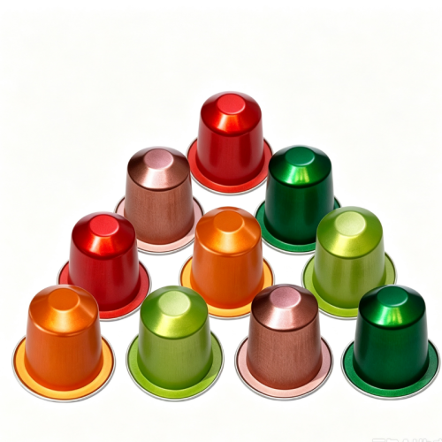 Eco Friendly Plastic Free Aluminum Coffee Capsule for Espresso Pod Cup