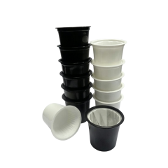 Custom Color Coffee Capsule Vessel Pod Cup PP Plastic and Single Layer Mesh Fabric