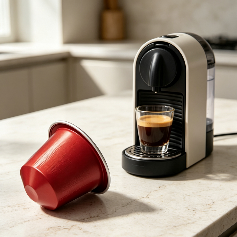 Eco Friendly Plastic Free Aluminum Coffee Capsule for Espresso Pod Cup