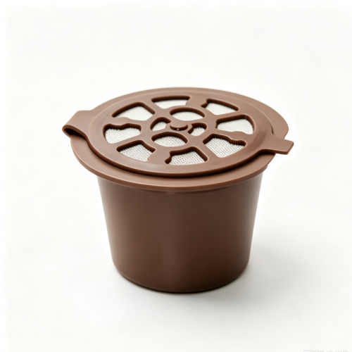 Reusable Coffee Capsule Cup PP Stainless Steel Refillable Coffee Pod Compatible with Nespresso Machine