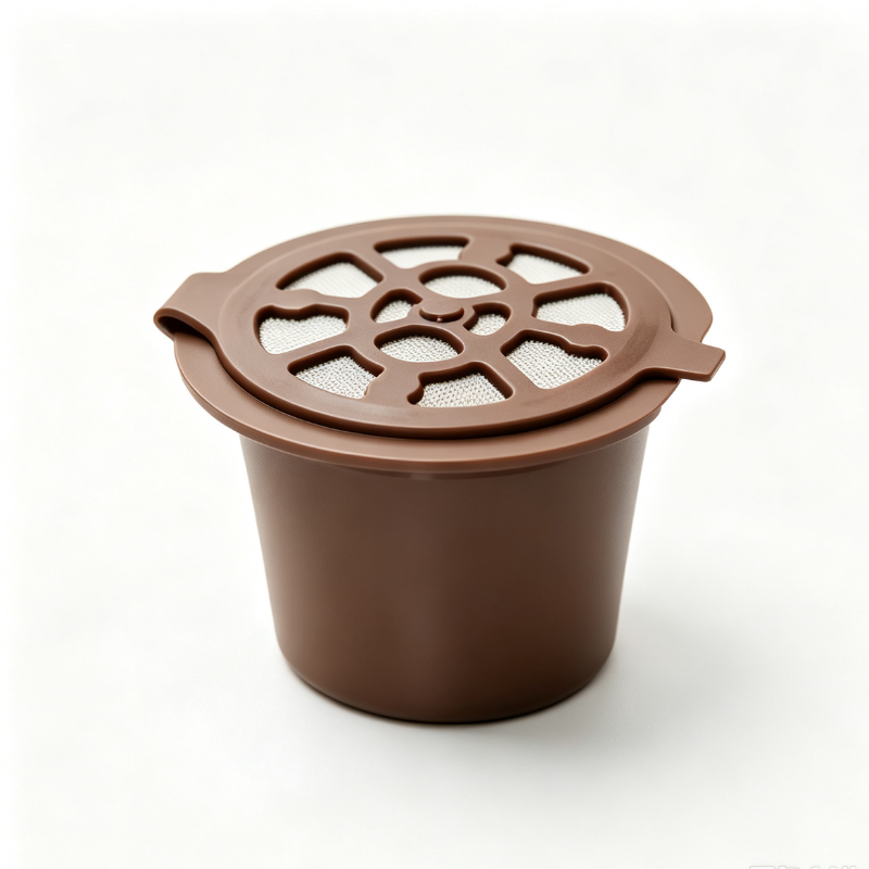 Reusable Coffee Capsule Cup PP Stainless Steel Refillable Coffee Pod Compatible with Nespresso Machine