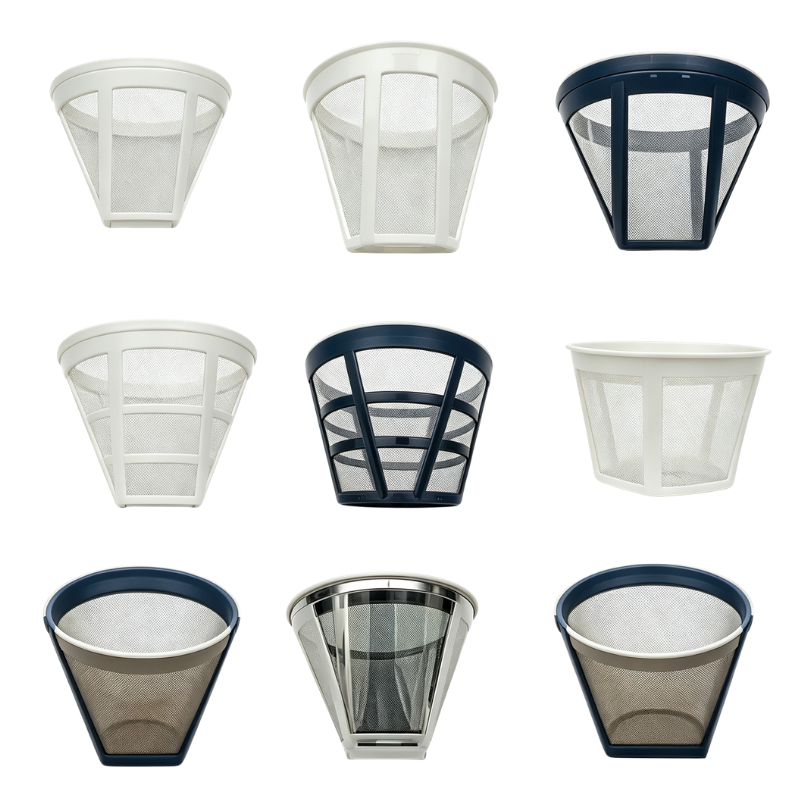 Universal Coffee Filter Basket, Replacement Parts for Drip Coffee Makers – Midea, Siemens, Donlim, De'Longhi, Panasonic, Bear
