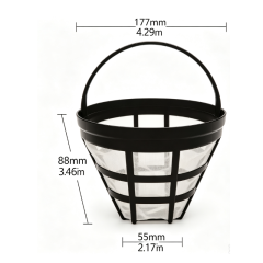 Replacement Coffee Filter Basket Compatible with Philips Coffee Maker HD7751 / 7761 / 7731 / 7450 / 7432