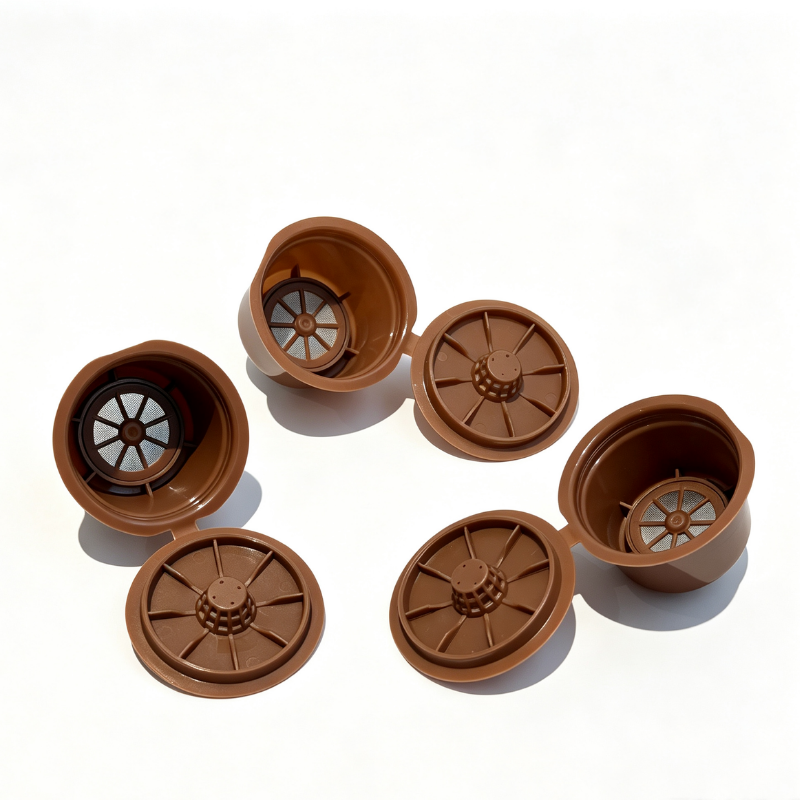 Reusable Coffee Capsule Stainless Steel Mesh Filter Refillable Pod Compatible with Caffitaly Coffee Machine