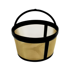 Coffee Filter & Tea Strainer, 304 Stainless Steel Mesh Nylon Coffee Filter Basket, Reusable Filter for 4‑Cup / 8‑Cup / 12‑Cup Drip Coffee Makers