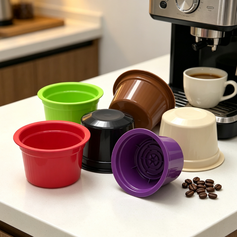 Bulk Coffee Capsule Pod Factory Supply Commercial Cup Plastic for Caffitaly Powder