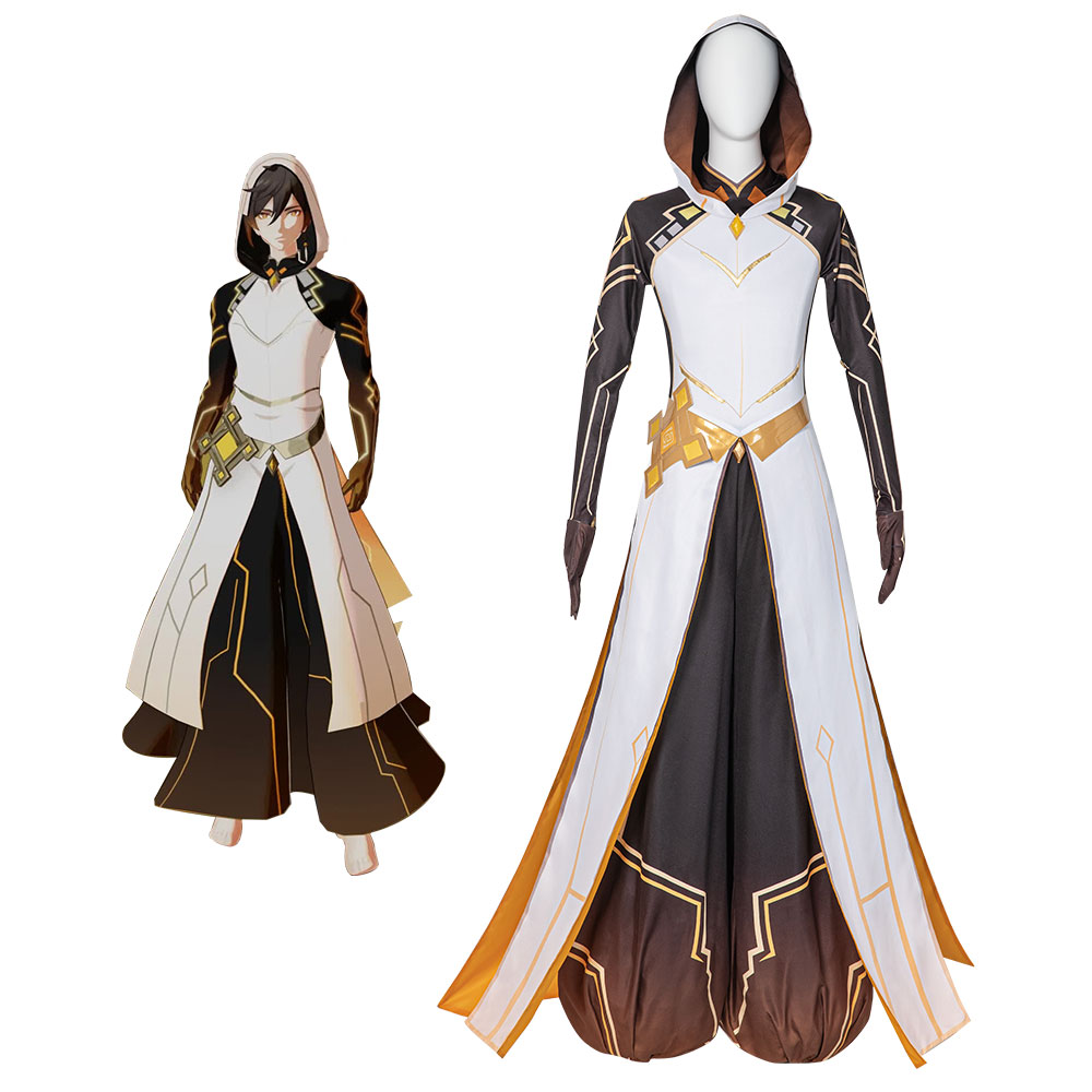 Hallowcos Genshin Impact Zhongli Archon Outfit Cosplay Costume