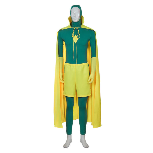 (Ready to Ship) WandaVision Superhero Vision Cosplay Costume