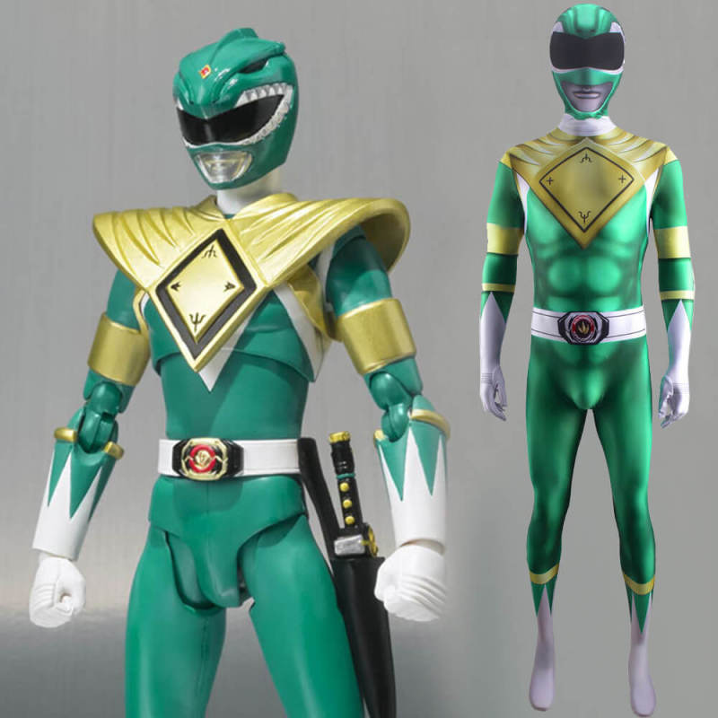 Power Rangers Green Ranger Tommy Oliver Cosplay Costume Adult Kids