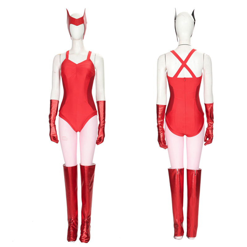 WandaVision Scarlet Witch Wanda Maximoff Cosplay Costume Style B