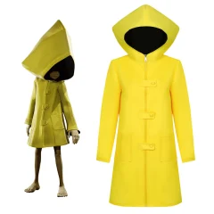 Game Little Nightmares Six Cosplay Coat Yellow Adults