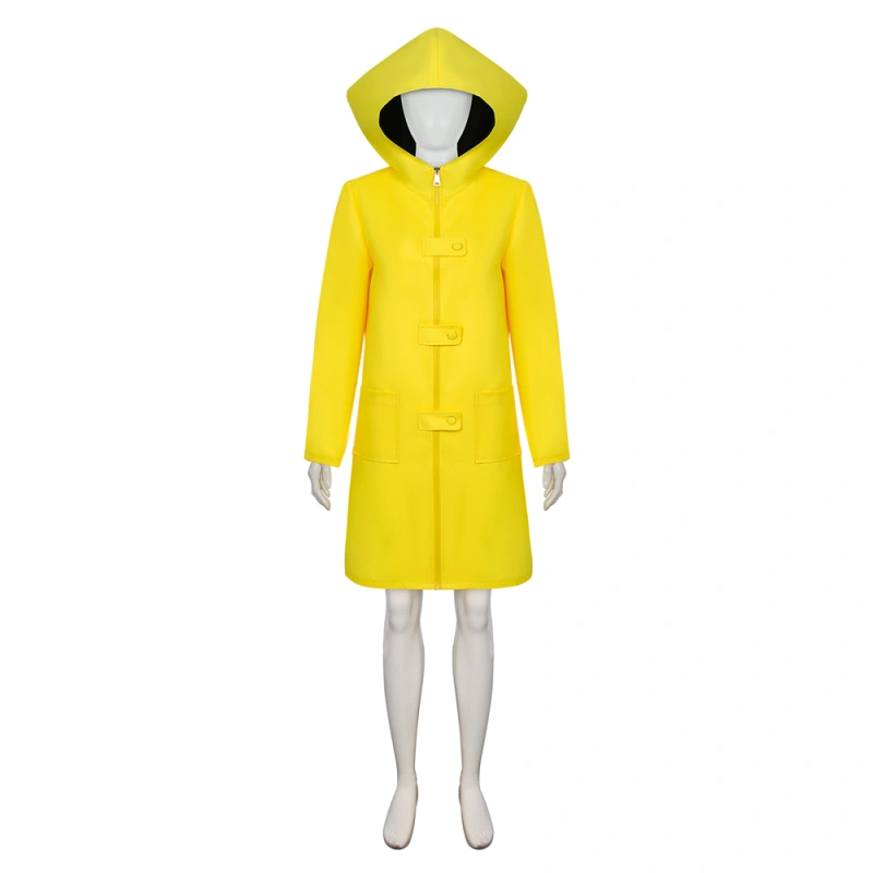 Game Little Nightmares Six Cosplay Coat Yellow Adults