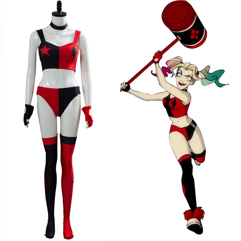 Comics Suicide Squad Harley Quinn Cosplay Costume