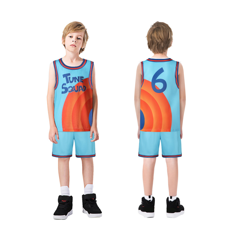 (Ready to Ship) Space Jam 2: A New Legacy LeBron James Tune Squad Lola Bunny Basketball Jersey Kids Adults