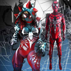 Venom Carnage Queen Spider Women Cosplay Costume Adults Kids