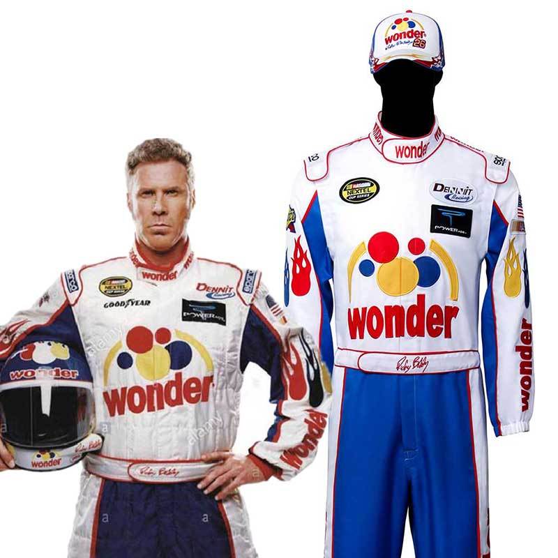 (Ready to Ship) Talladega Nights The Ballad of Ricky Bobby Nascar Cosplay Costume