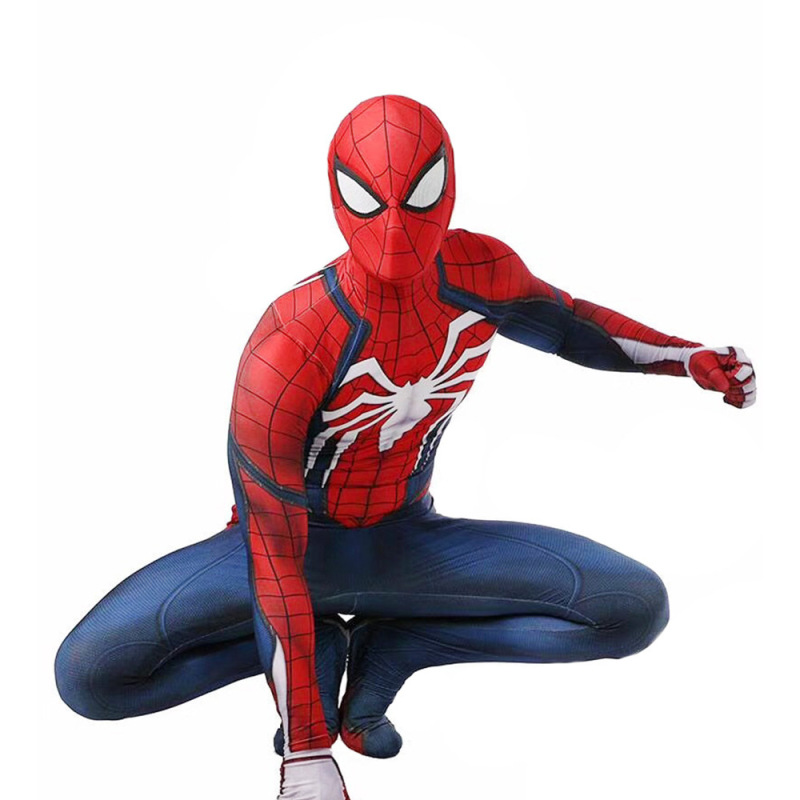 PS4 Spider-Man Advanced Suit Cosplay Costume Adults Kids