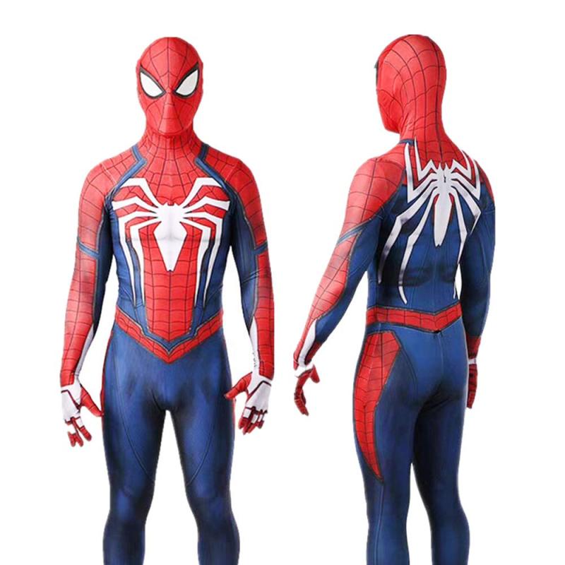 PS4 Spider-Man Advanced Suit Cosplay Costume Adults Kids