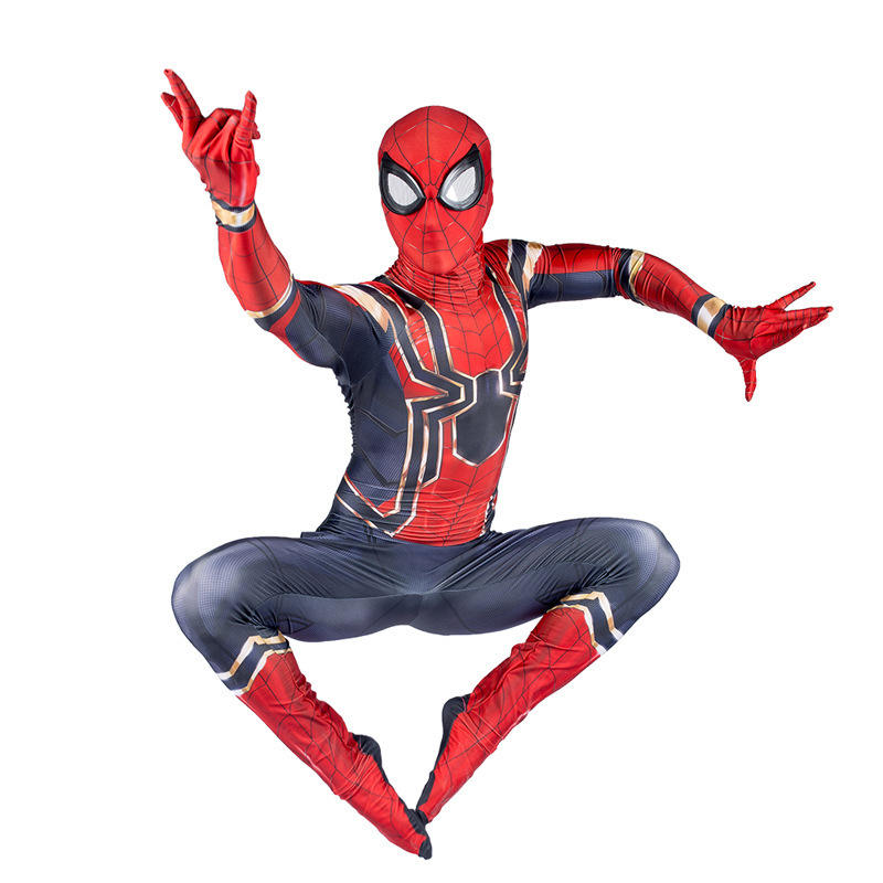 Avengers Iron Spider Spider-Man Cosplay Costume Adults Kids Hallowcos