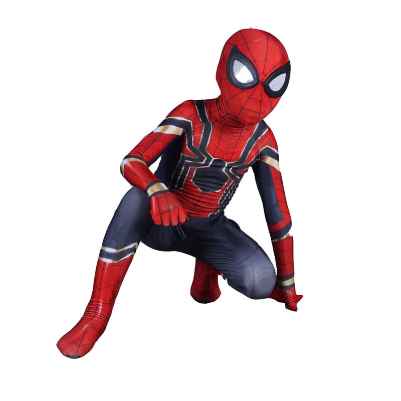 Avengers Iron Spider Spider-Man Cosplay Costume Adults Kids