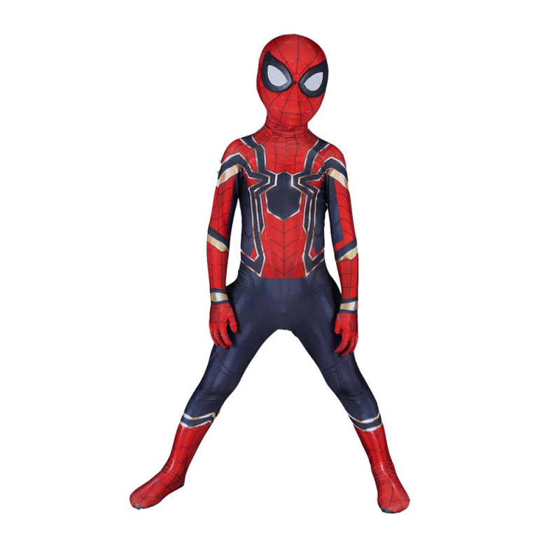 Avengers Iron Spider Spider-Man Cosplay Costume Adults Kids
