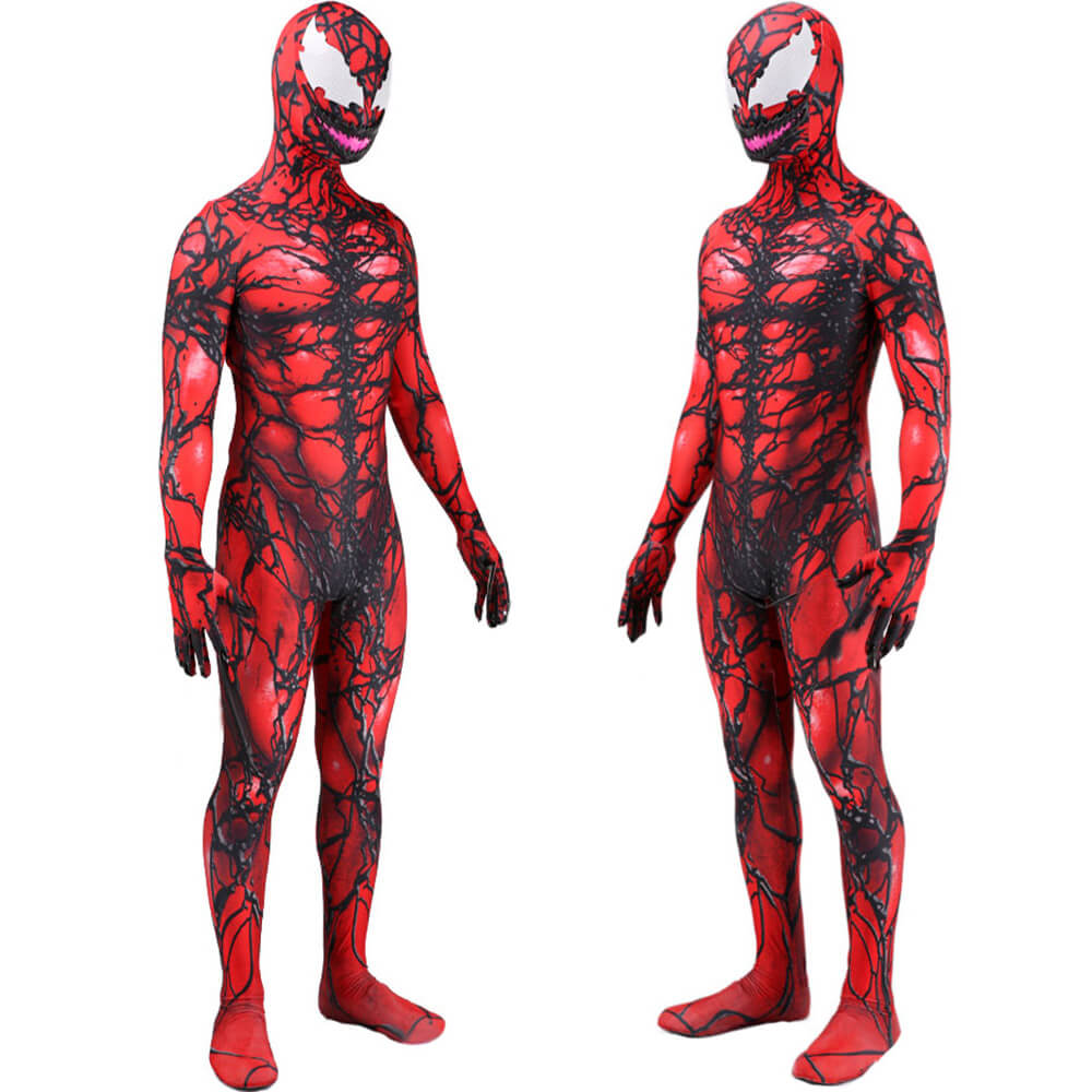Venom 2 Carnage Cletus Kasady Red Zentai Adult Kid Cosplay Costume