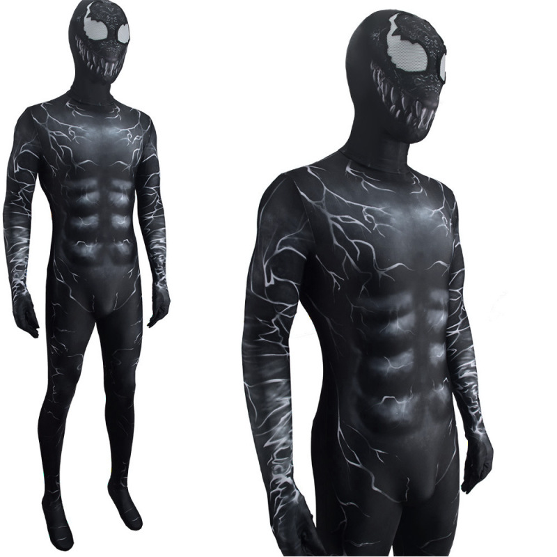 Venom 2: Let There Be Carnage Eddie Brock Cosplay Costume Adult Kids