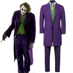 Batman Dark Knight Joker Heath Ledger Arthur Fleck Cosplay Costume (Ready to Ship)