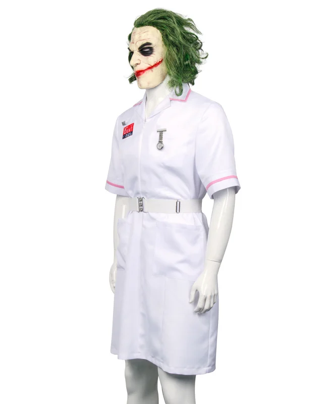 (Ready to Ship) Batman Dark Knight Heath Ledger Joker Nurse Cosplay Costume