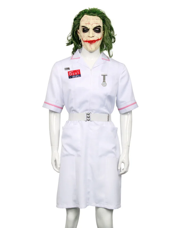 (Ready to Ship) Batman Dark Knight Heath Ledger Joker Nurse Cosplay Costume