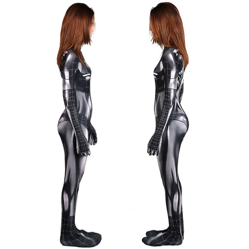 Black Cat Symbiote Spider-Man Cosplay Costume Adults Kids