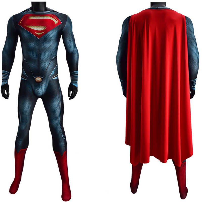 Man of Steel Superman Clark Kent Cosplay Costume Kids Adults