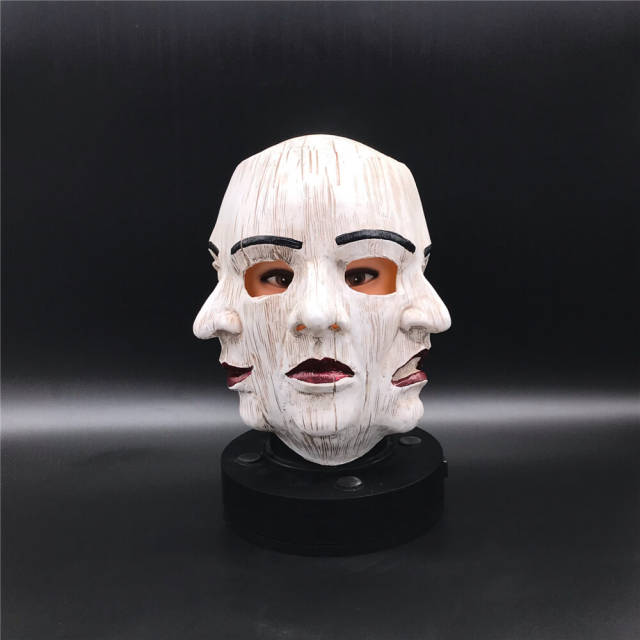 Halloween Three Faced Latex Scary Mask