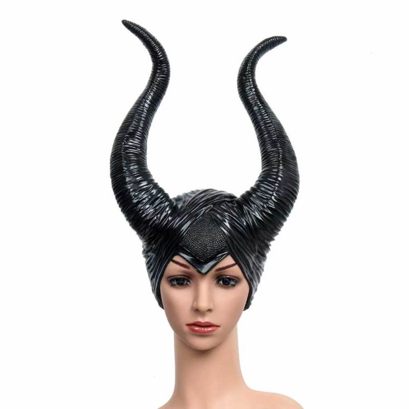 Maleficent Angelina Jolie Horns Hats Mask for Adult