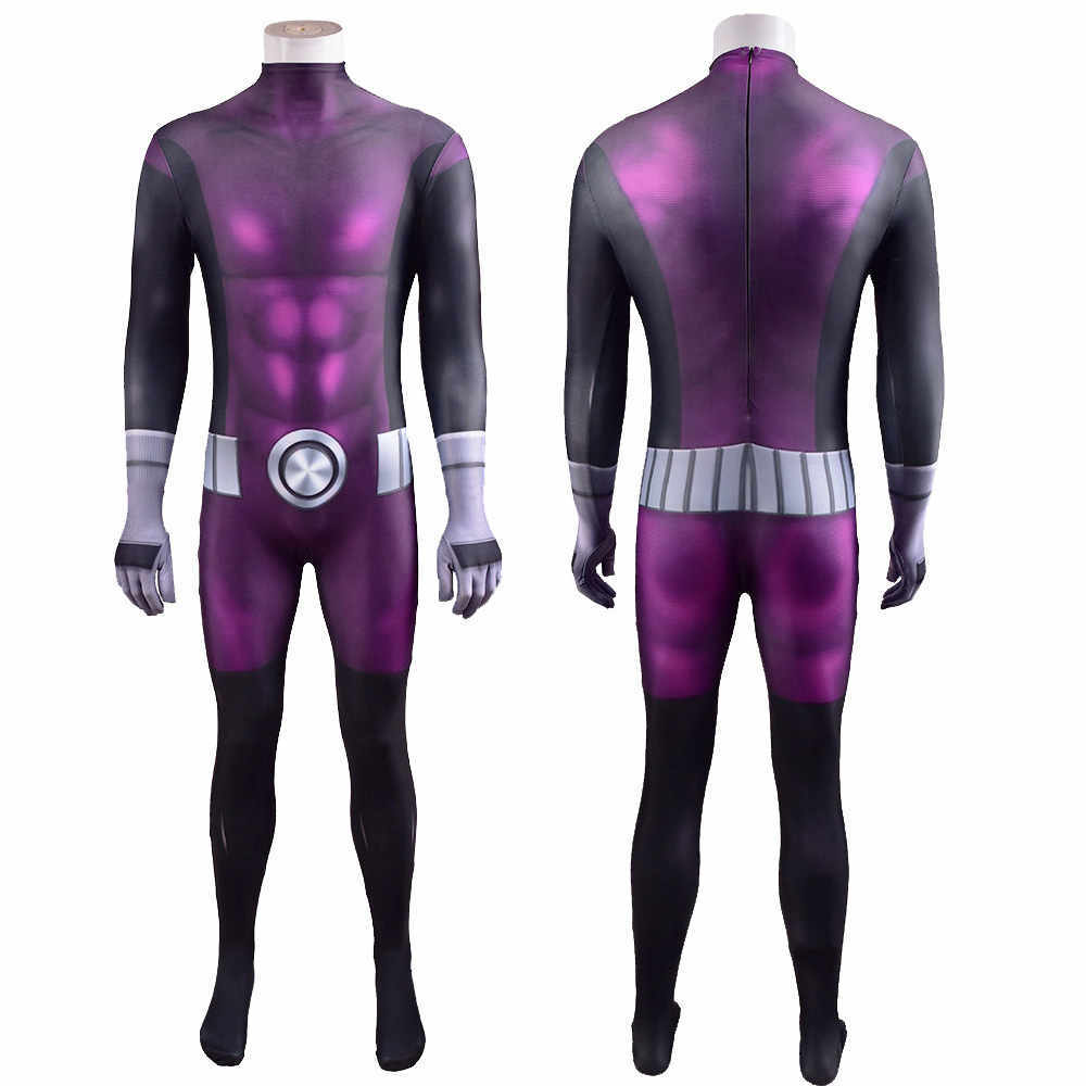 Teen Titans Beast Boy Cosplay Costume Kids Adults