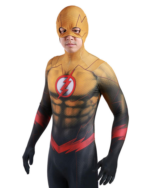Justice League Reverse Flash Cosplay Costume Adult Kids