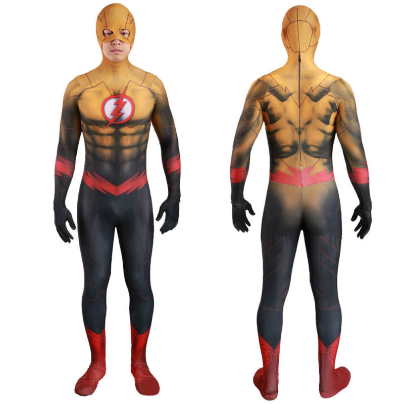 Justice League Reverse Flash Cosplay Costume Adult Kids